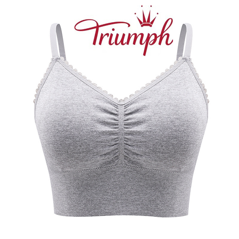 👙𝐓𝐫𝐢𝐮𝐦𝐩𝐡®besiūlė liemenėlė - ledinis šilkas be plieninių žiedų (3 apatiniai)