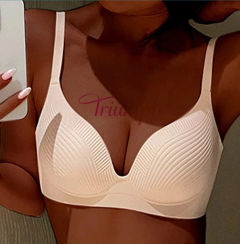 👙𝐓𝐫𝐢𝐮𝐦𝐩𝐡®besiūlė liemenėlė - ledinis šilkas be plieninių žiedų (3 apatiniai)