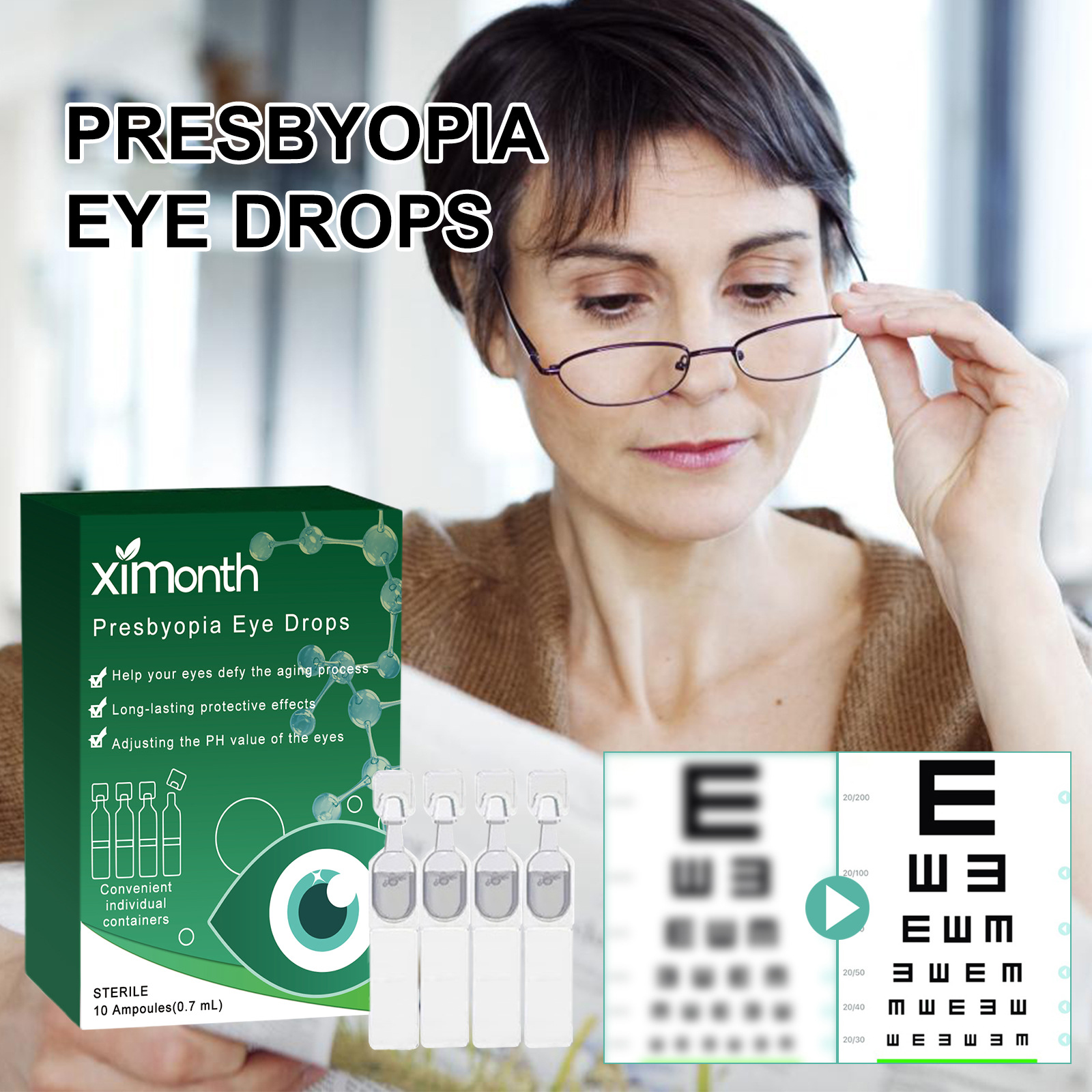 BBOJI akių lašai presbiopijai gydyti