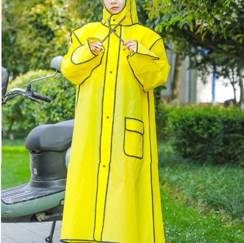 Taaskasutatav veekindel jope kapuutsi ja maskiga täiskasvanutele