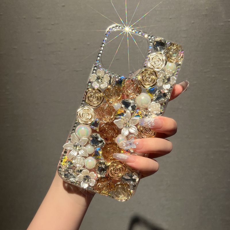 ✨Tinka iPhone Luxury Crystal Rose apsauginiam dėklui📱Geriausio sportinio dėklo pristatymas šiandien nemokamas. Gaukite savo dabar!💍👉