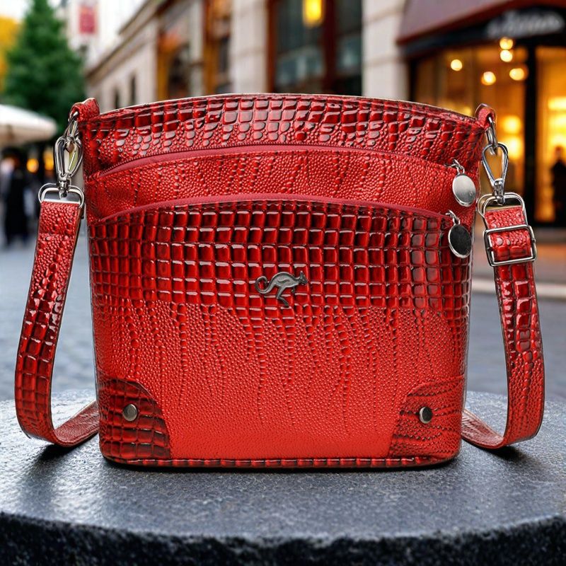 Naiste moodne retro krokodillimustriga kullerkott, mitme taskuga õlakott, igapäevane pendelrännaku sadulakott, reisikott