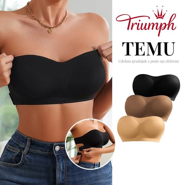 🔥Triumph õmblusteta rinnahoidja - jääsiid ilma terasrõngasteta  3 komplekti ( 3 aluspesu)