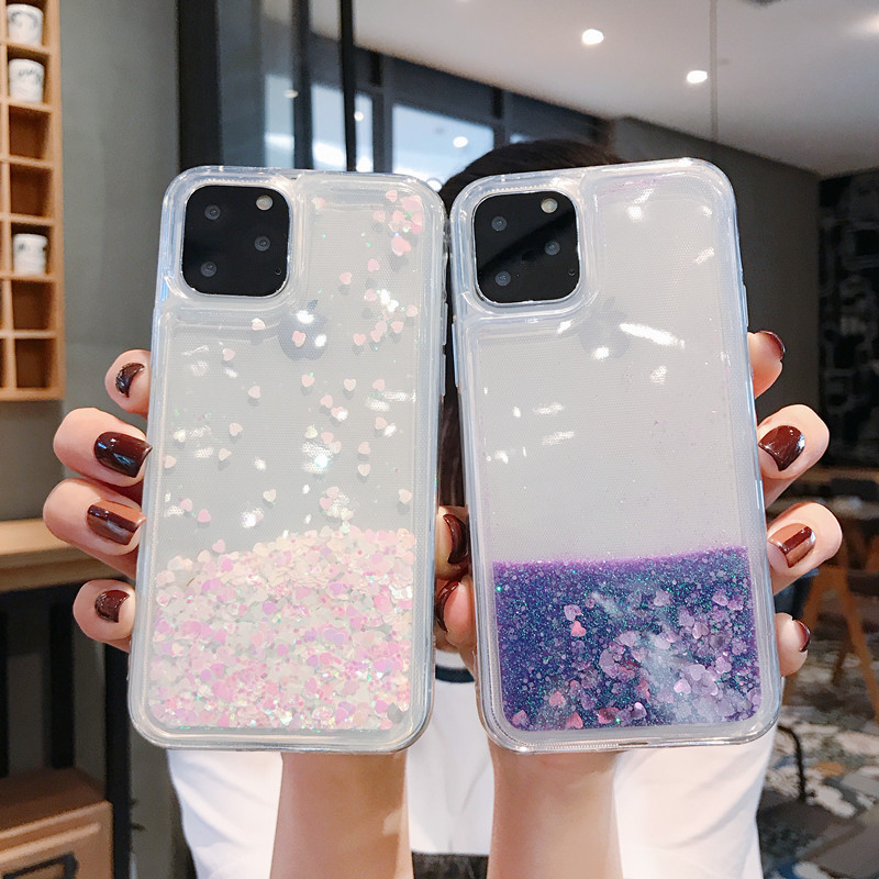 🌬🥰[pirk 1, gauk 1 nemokamai] ✨Spalvotas Aurora Heart iPhone dėklas, suderinamas su Apple kietu dėklu📱 Mados smėlėtas smėlis, viskas įskaičiuota, meilės greitojo smėlio žvaigždės💍👉