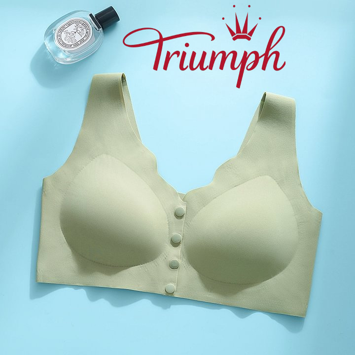 🔥Triumph besiūlė liemenėlė - ledinis šilkas be plieninių žiedų 3 komplektai (3 apatiniai)