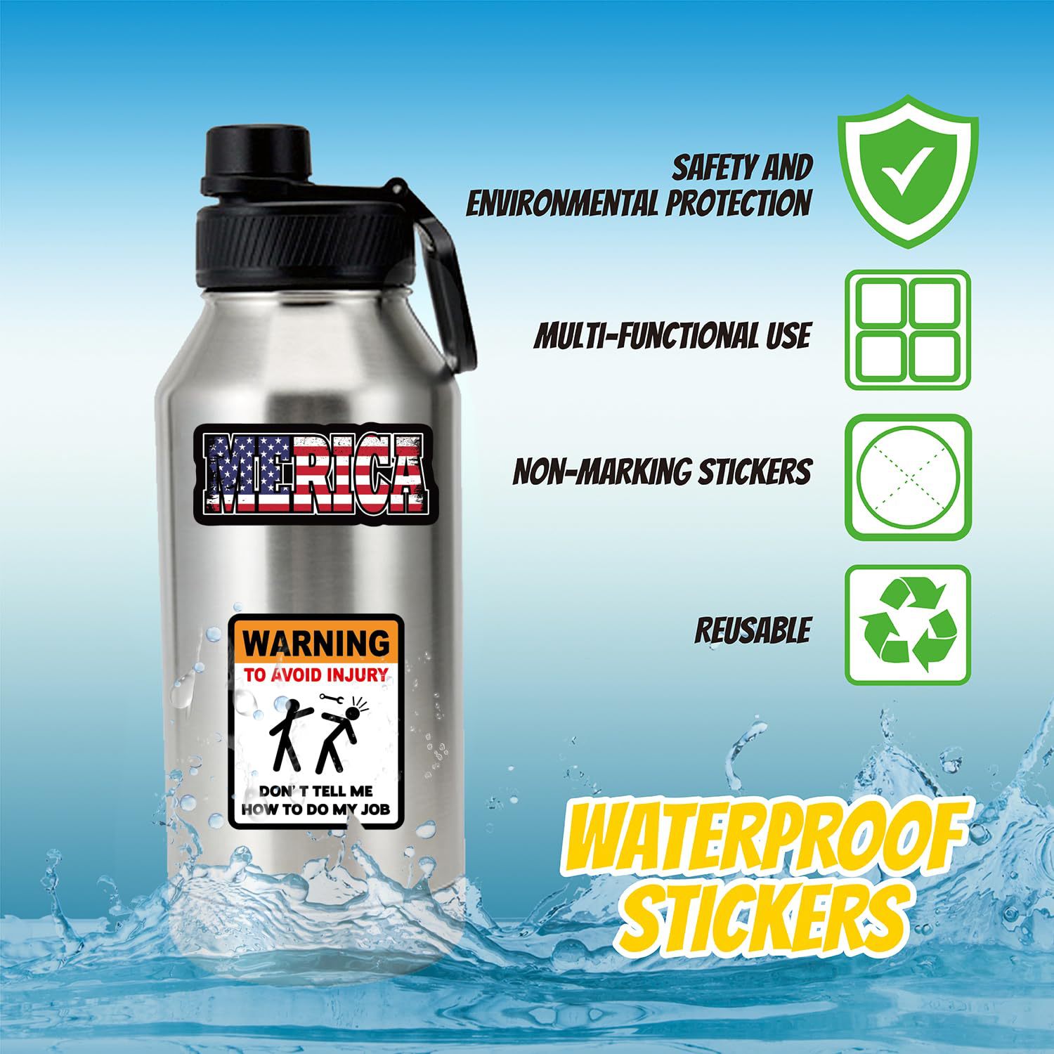 Pakuotėje 150 kietų kepurėlių lipdukų (nešvarių) – idealiai tinka šalmams, įrankių dėžėms.