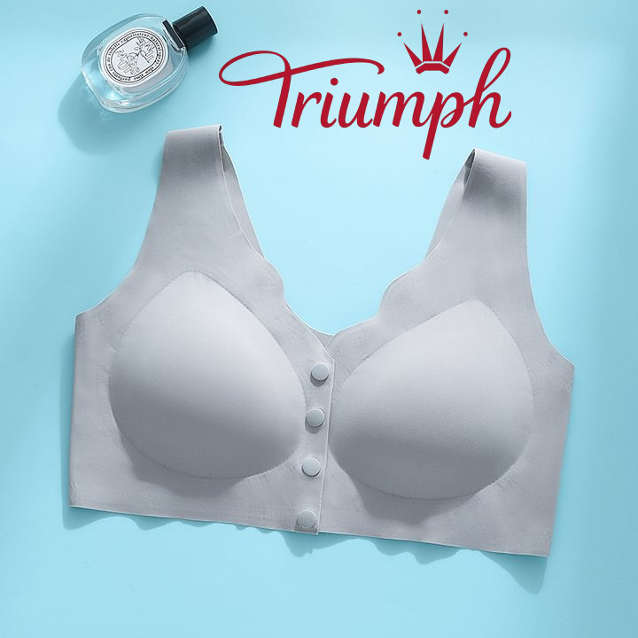 🔥Triumph besiūlė liemenėlė - ledinis šilkas be plieninių žiedų 3 komplektai (3 apatiniai)