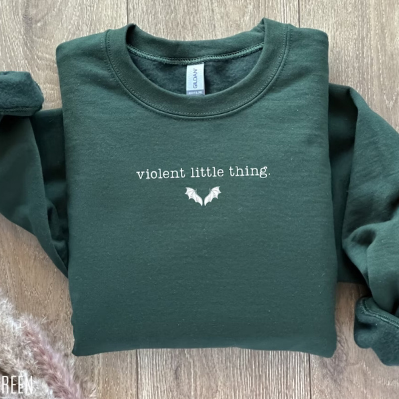 Fourth Wing Embroidery Sweatshirt