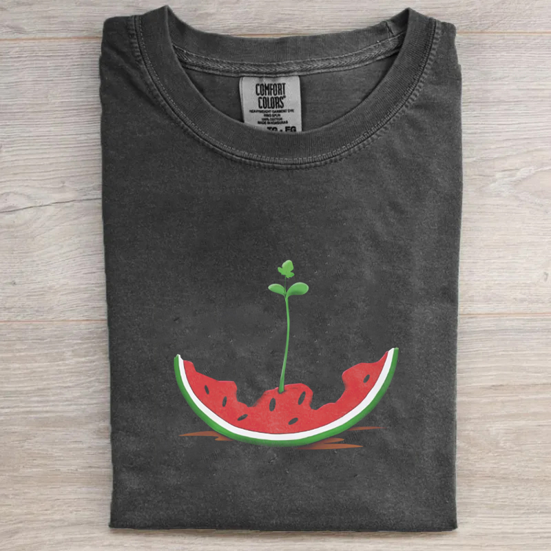 Watermelon Sprouting Adult T-Shirt
