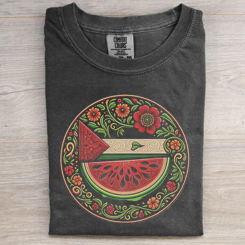 Palestine flag watermelon T-shirt