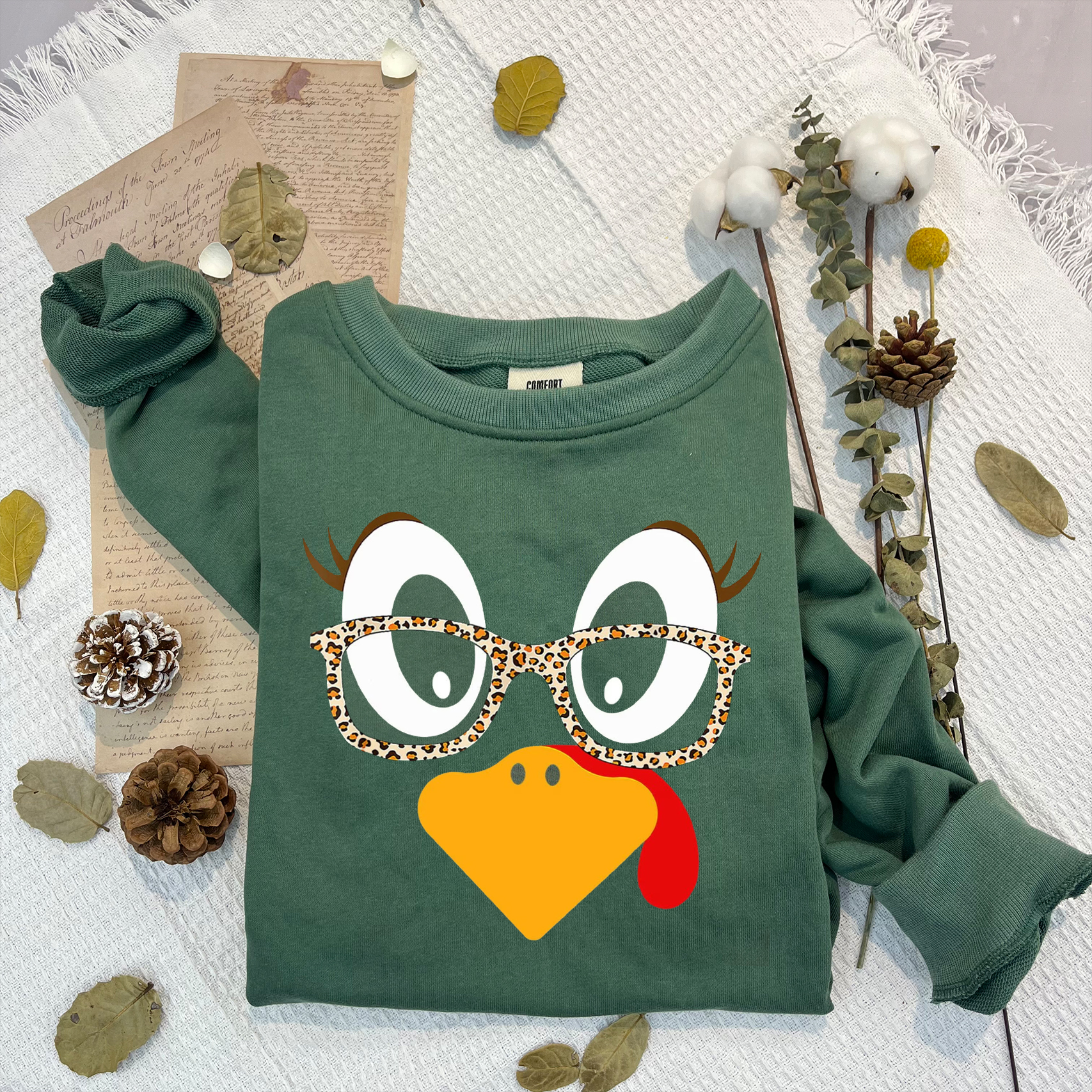 Cute Turkey Fall Thanksgiving Sweatshirt