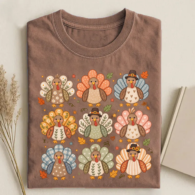 Boho Turkey Thanksgiving T-shirt