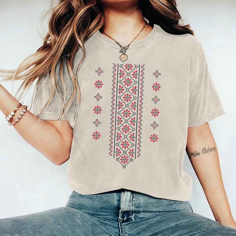 Palestinian Tatreez Art T-shirt