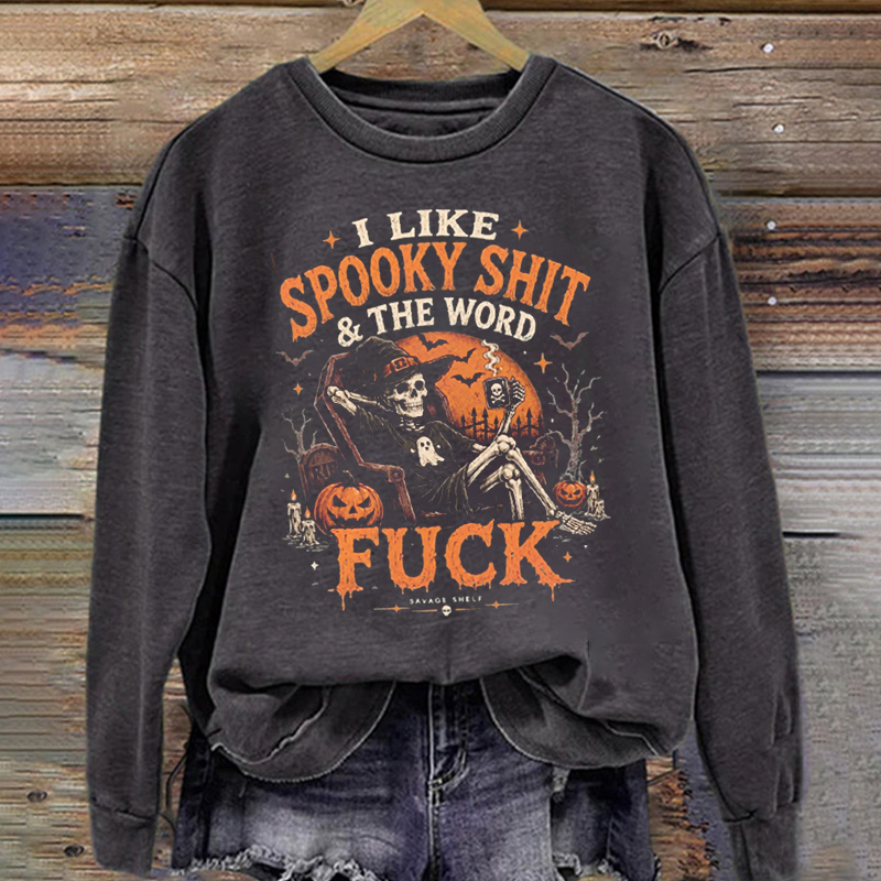 Halloween Skeleton Pumpkin Sweatshirt