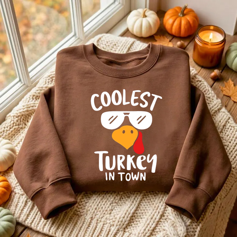 Coolest Turkey in Town Sweatshirt