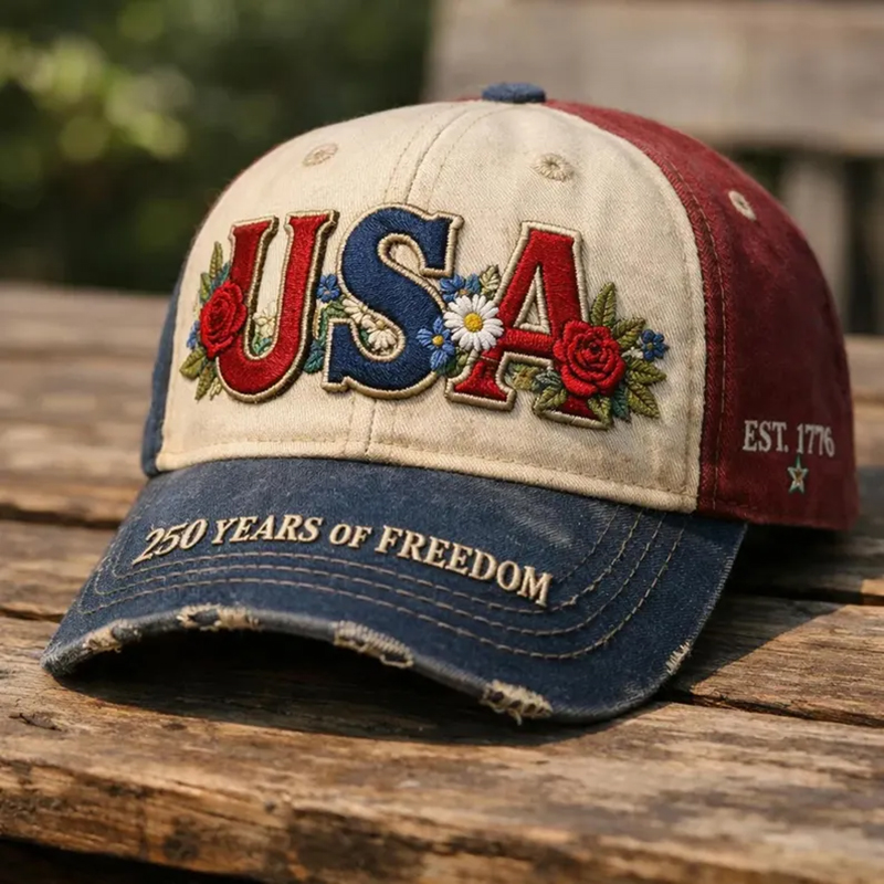 250th America Anniversary Embroidered Cap