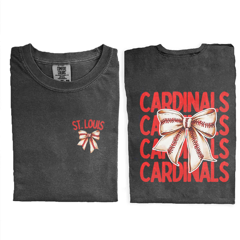 Cute Baseball Bow T-shirt