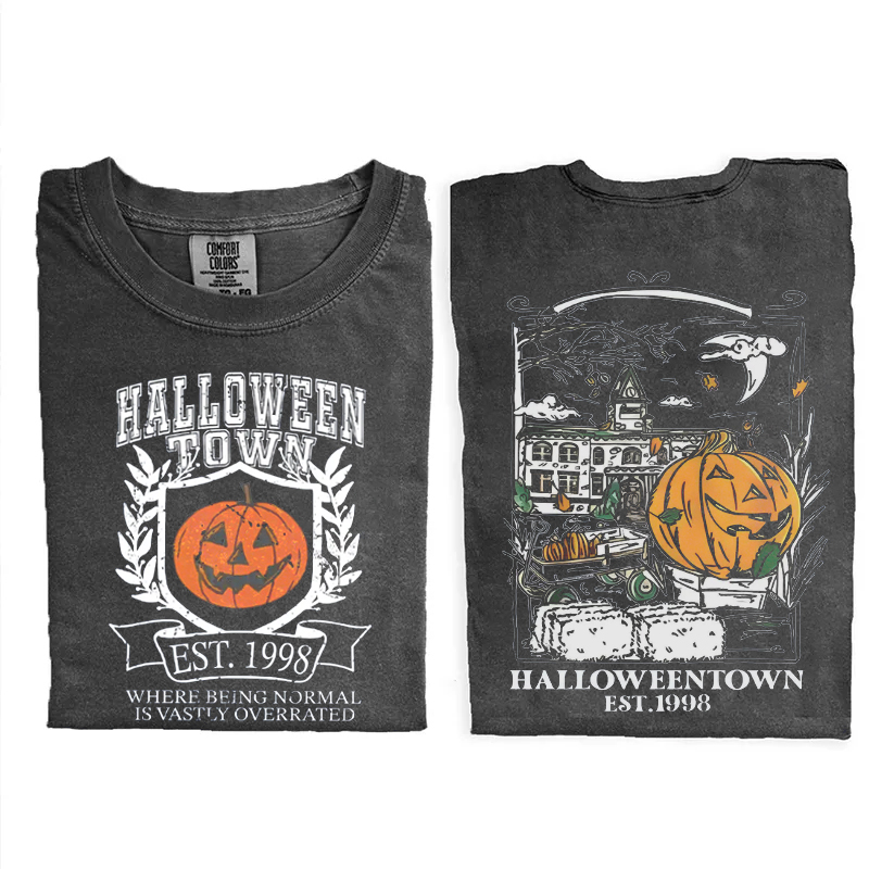 Halloween Retro Spooky Pumpkin T-Shirt