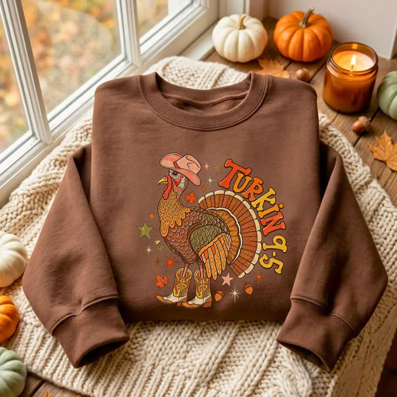 Retro Turkin 9 to 5 Sweatshirt