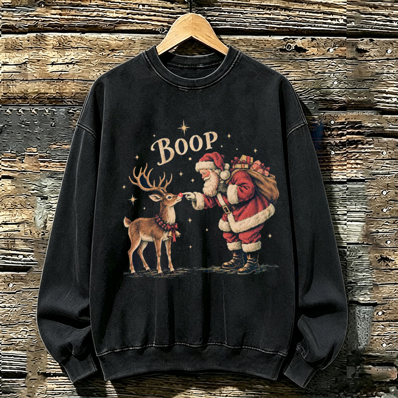 Vintage Santa Rudolph Christmas Sweatshirt