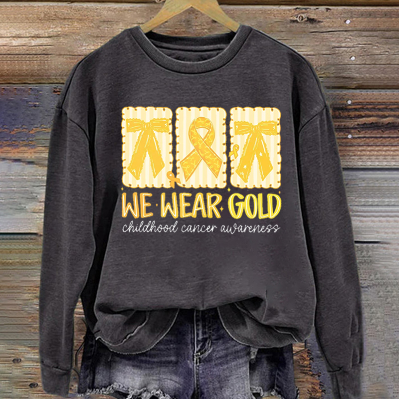 Childhood Cancer Awareness Ribbon Sweatshirt