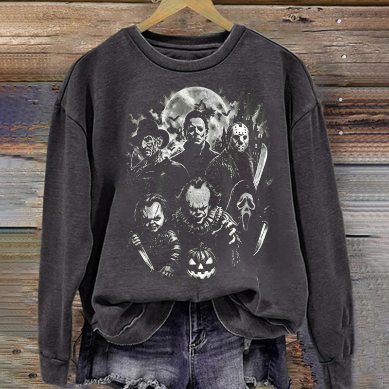 Classic Halloween Horror Characters Sweatshirt