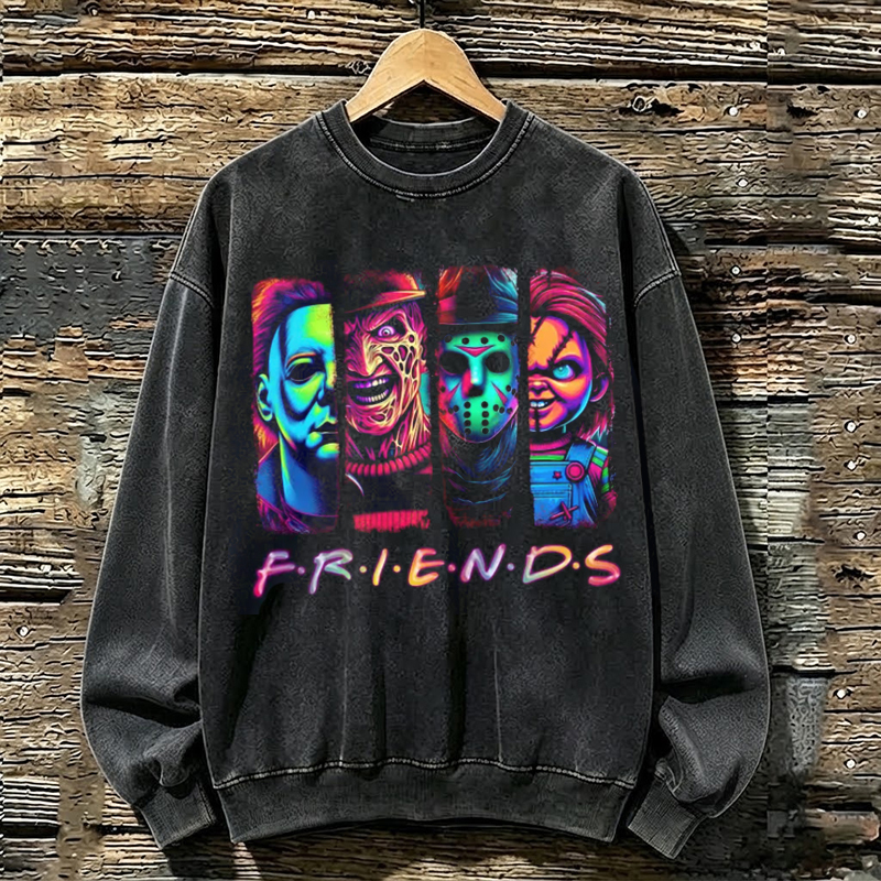 Horror Friends Neon Sweatshirt