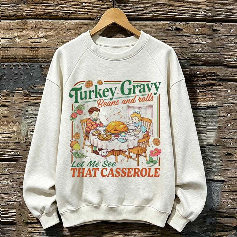 Retro Thanksgiving Dinner Sweatshirt