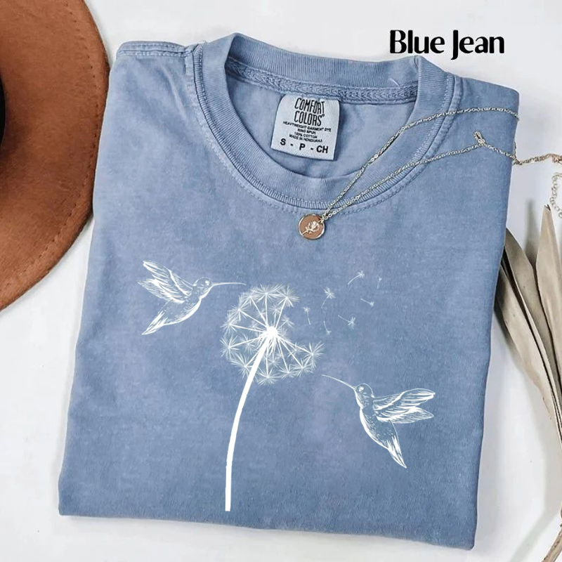 Cute Dandelion Hummingbird T-shirt