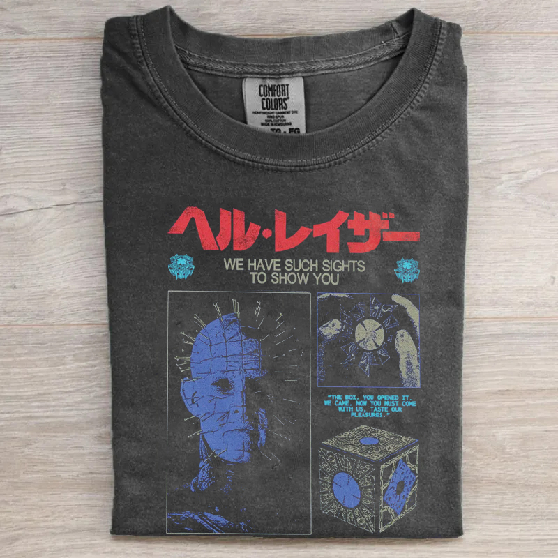 Retro Hell Horror Movie T-Shirt