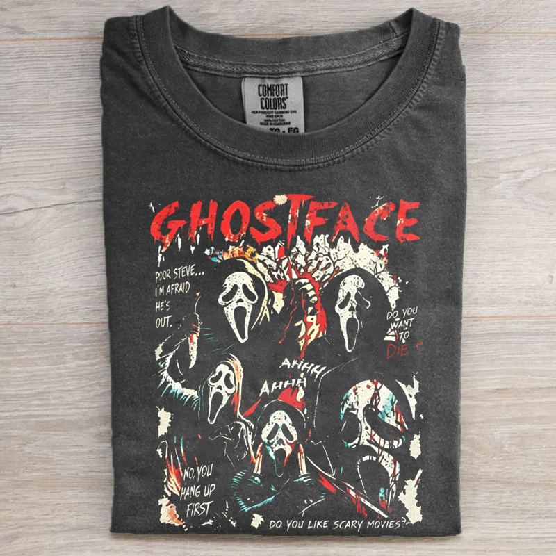 Ghostface Horror Movie Fan Gift T-Shirt