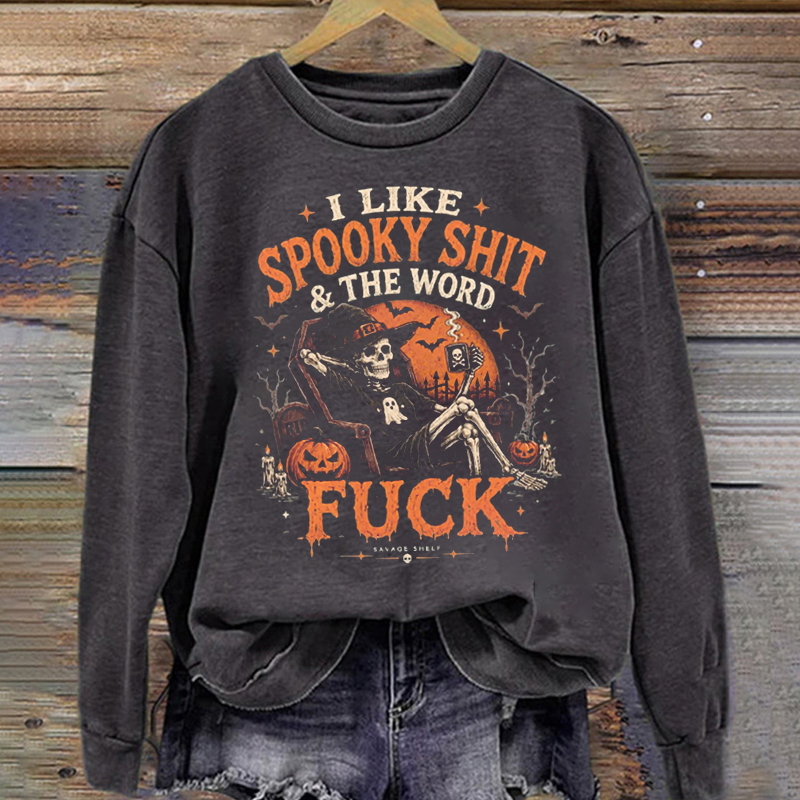 Halloween Skeleton Pumpkin Sweatshirt