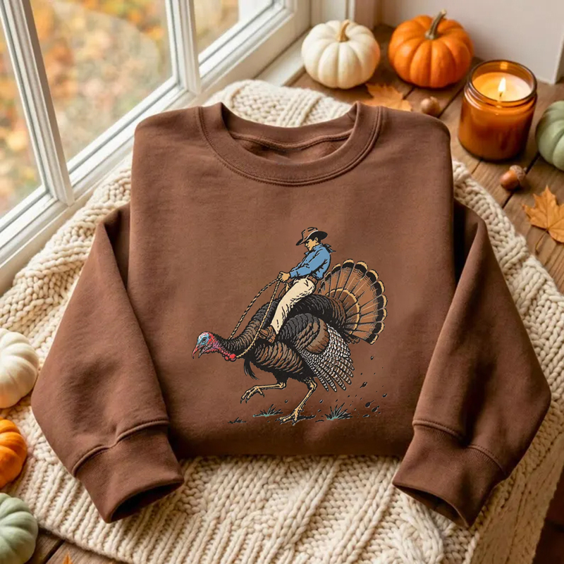 Cowboy Turkey Sweatshirt