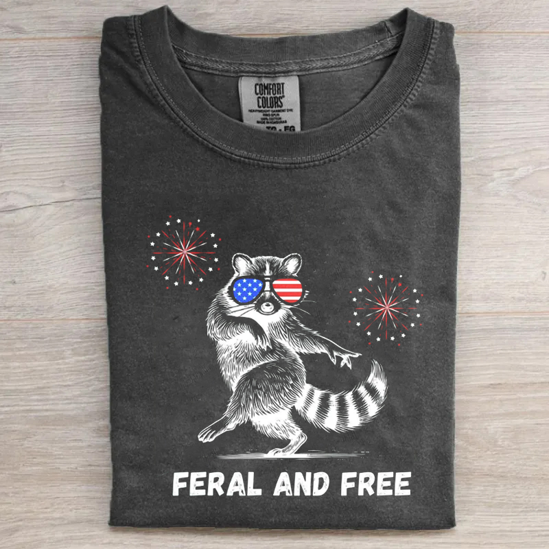 Funny Raccoon 4th Of July T-shirt