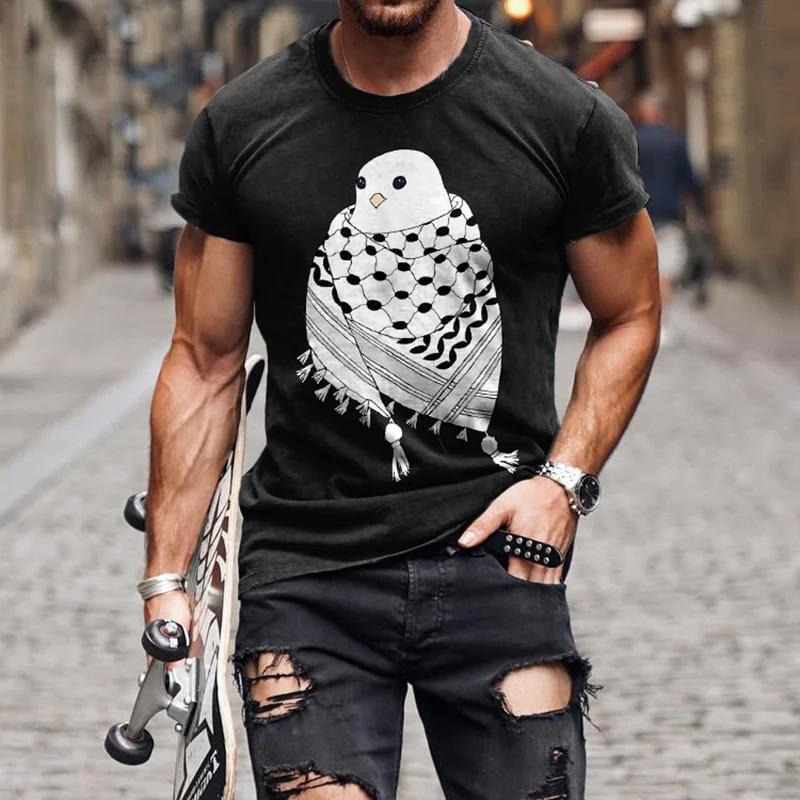 Be Freedom And Hope Peace Forever Print Casual T-shirt