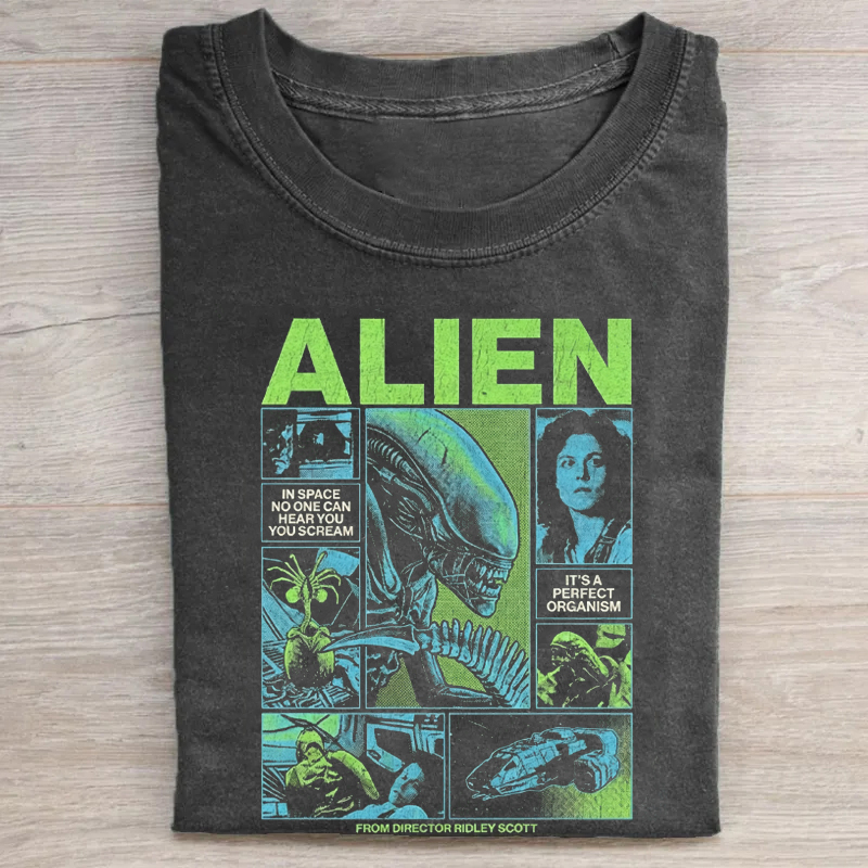 Space Horror Vintage T-Shirt