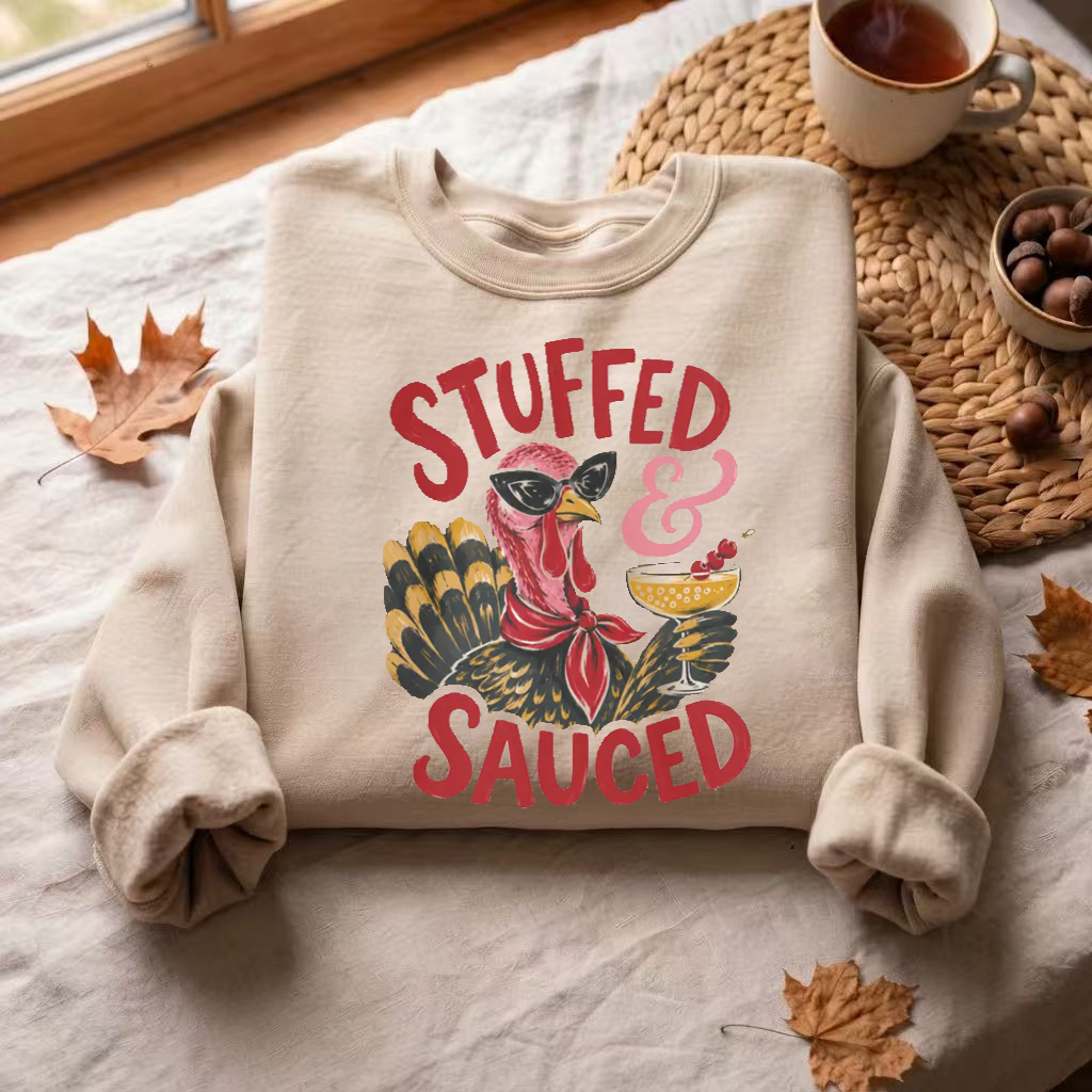 Stuffed and Sauced Turkey Sweatshirt