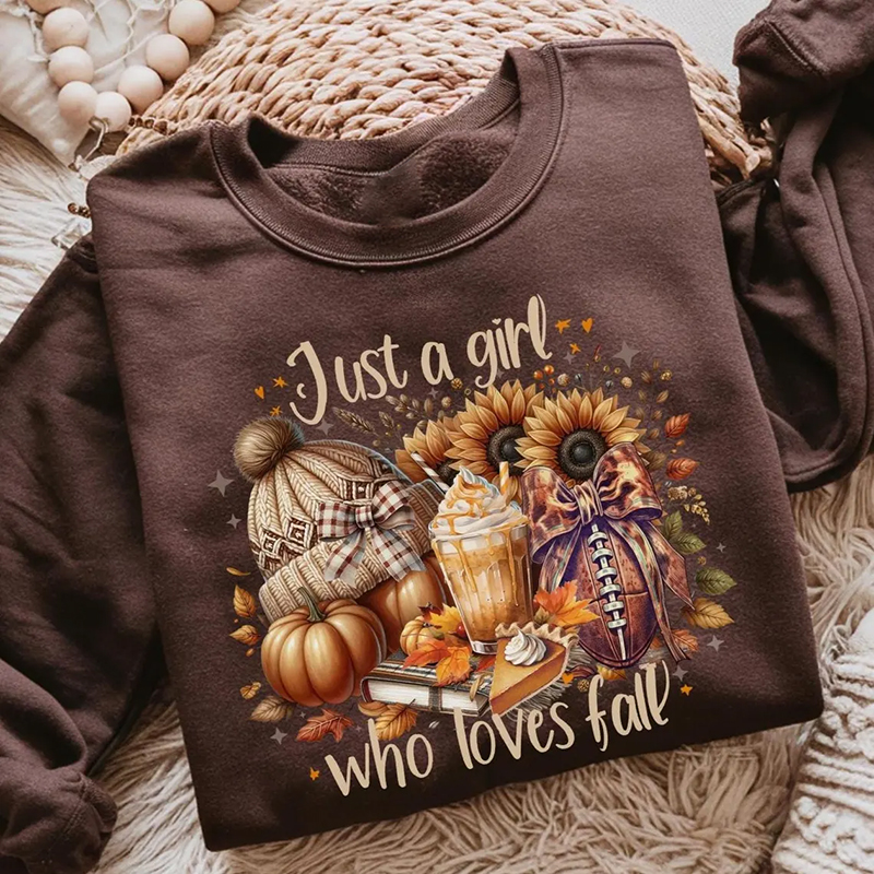 Just a Girl Who Loves Fall Sweatshirt