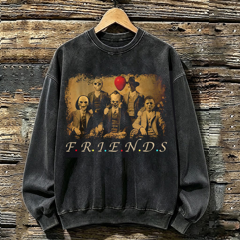 Friends Horror Five Characters Sweatshirt
