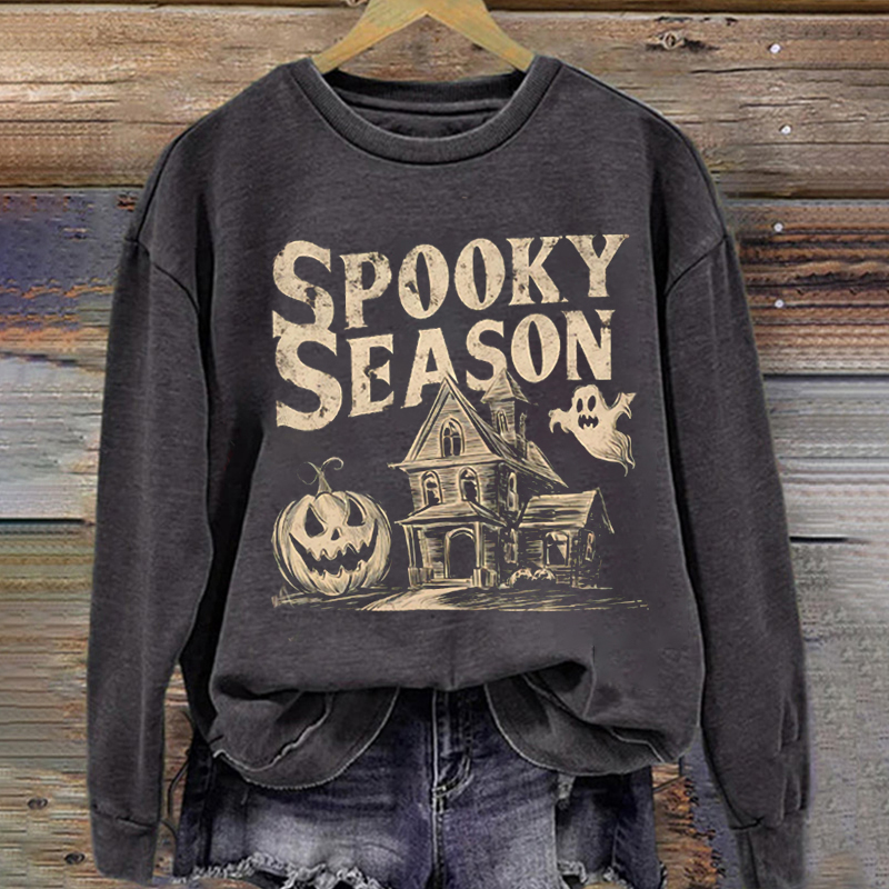 Vintage Spooky Season Halloween Sweatshirt