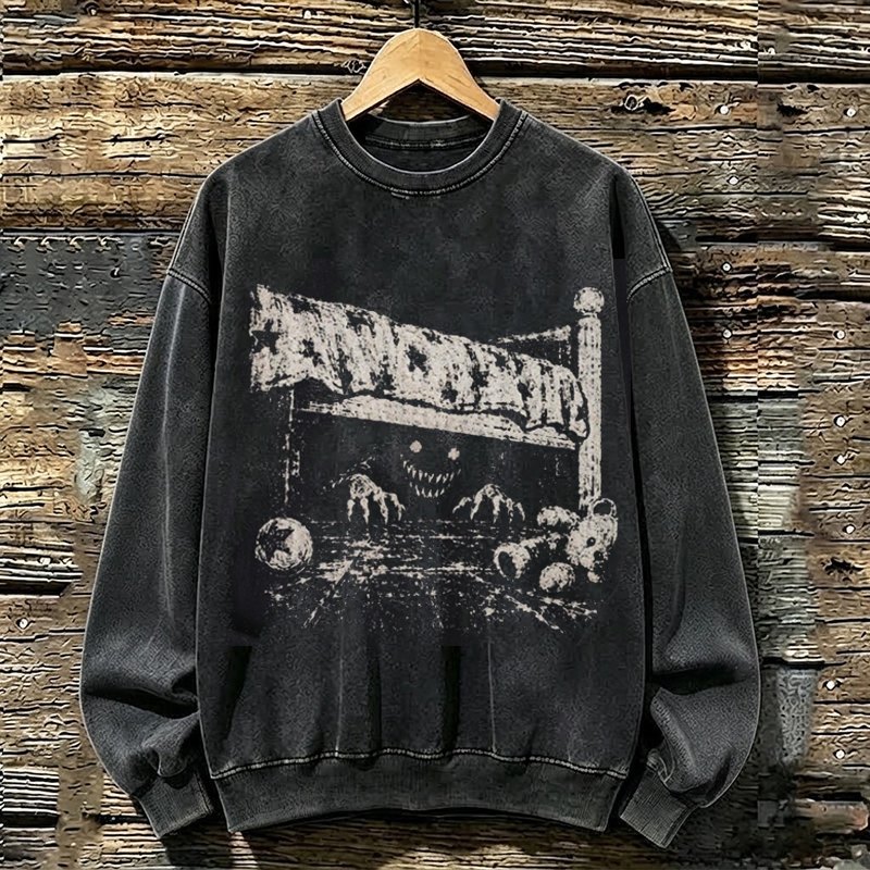 Creepy Monster Under The Bed Sweatshirt