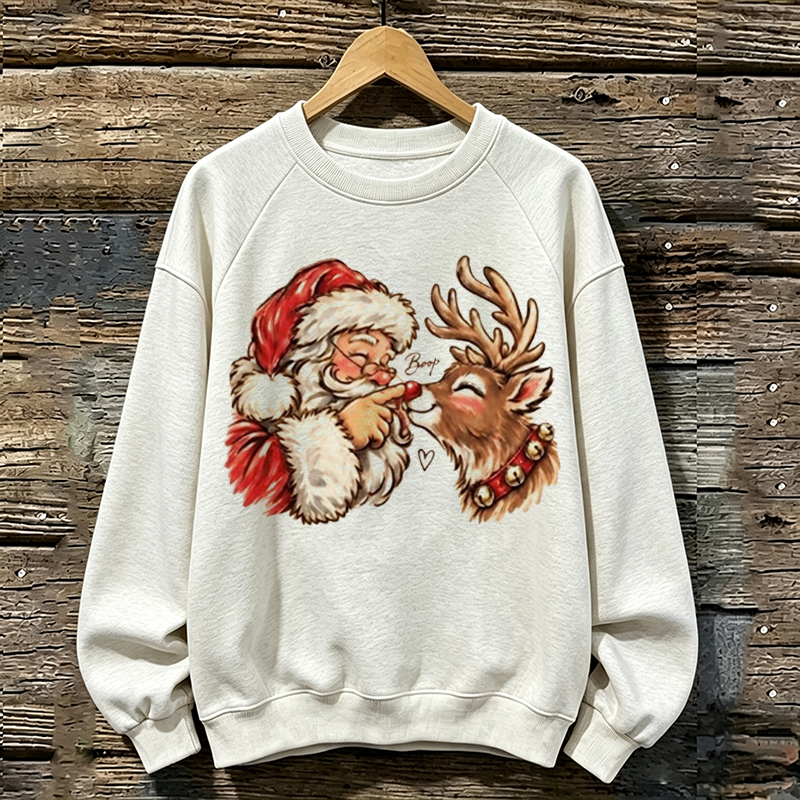 Santa & Reindeer Christmas Sweatshirt