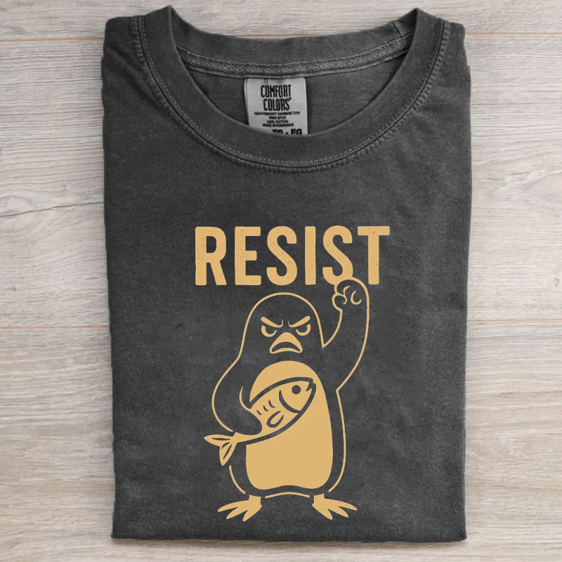 Penguins Resist T-shirt