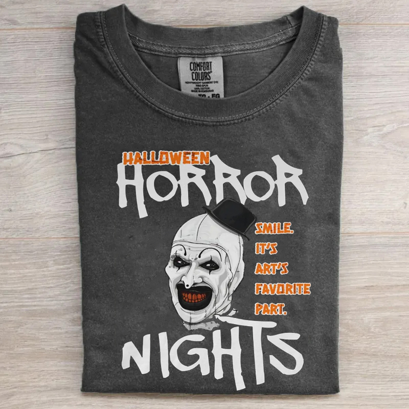 Halloween Retro Scary Smile T-shirt