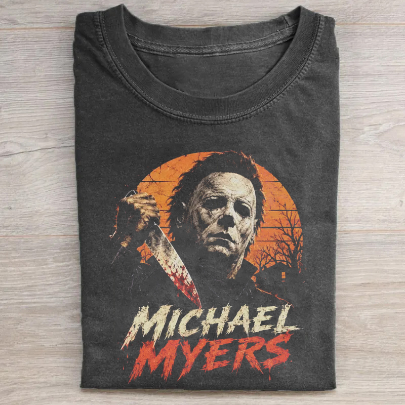 Vintage Horror Movie Character T-shirt