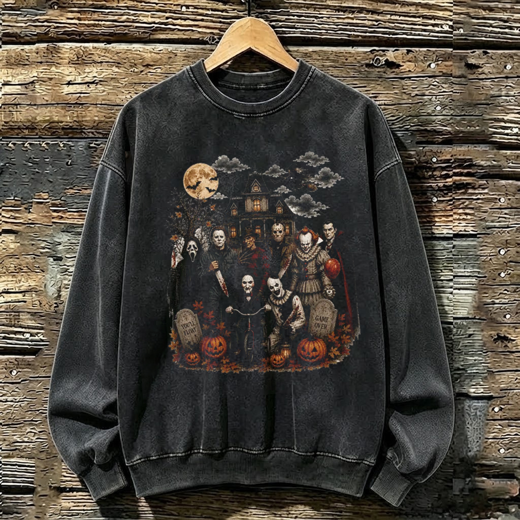 Classic Halloween Horror Characters Sweatshirt