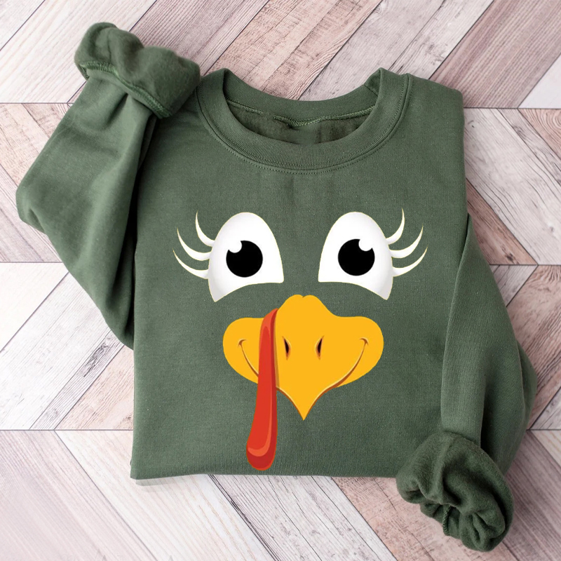 Cute Turkey Fall Thanksgiving Sweatshirt