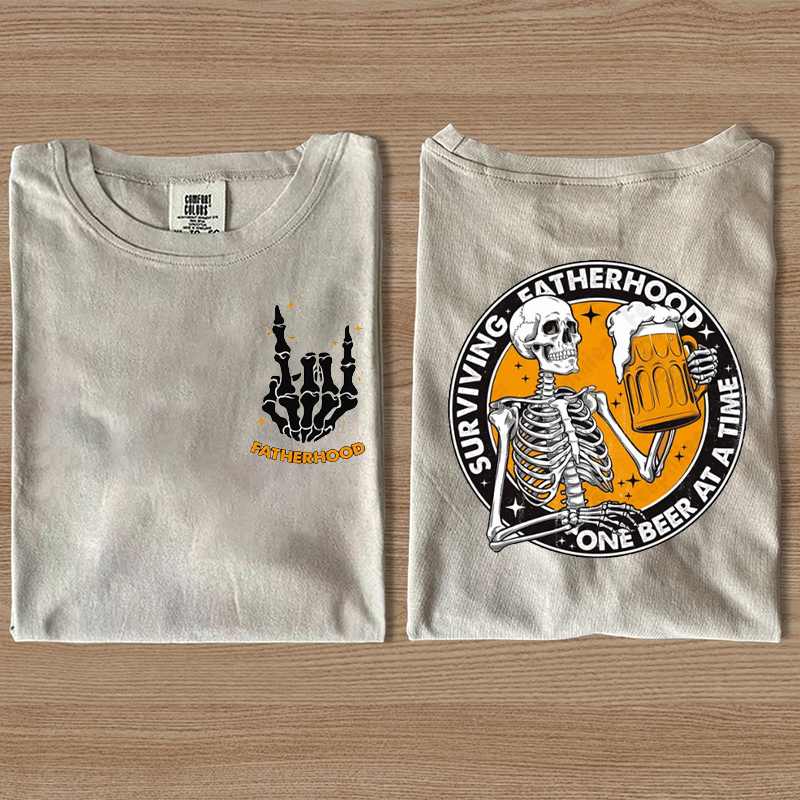 Surviving Fatherhood One Beer At A Time T-shirt