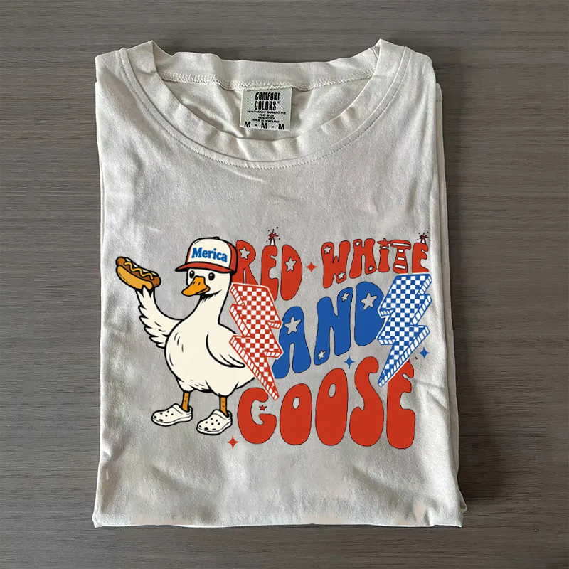 Red White And Goose T-shirt