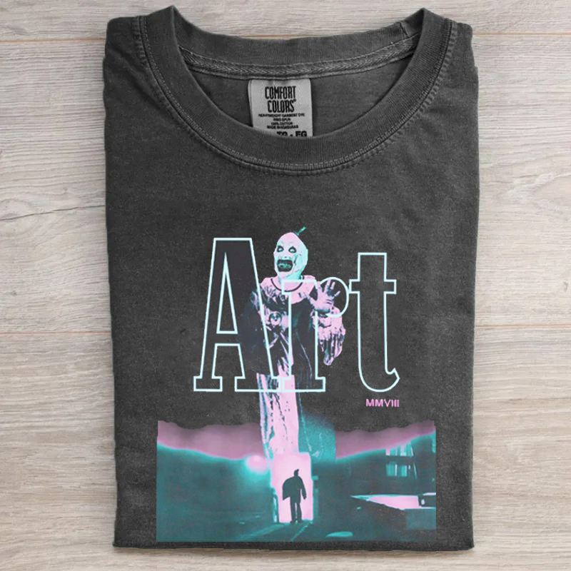 Halloween Retro Art Clown Horror T-shirt